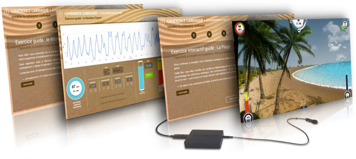 Tachogramme de biofeedback de cohérence cardiaque